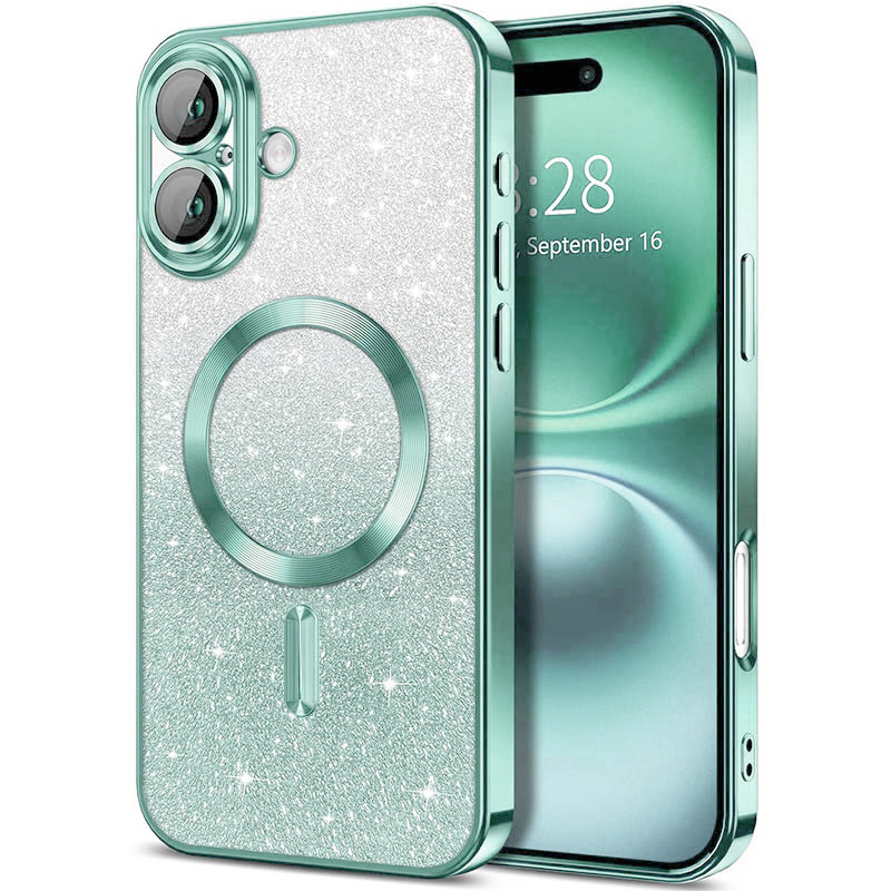 TPU чохол Delight case with Magnetic Safe з захисними лінзами на камеру на Apple iPhone 17 (6.3") (Зелений / Light mint)