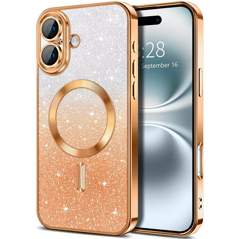 TPU чохол Delight case with Magnetic Safe з захисними лінзами на камеру на Apple iPhone 17 (6.3") (Помаранчевий / Orange)