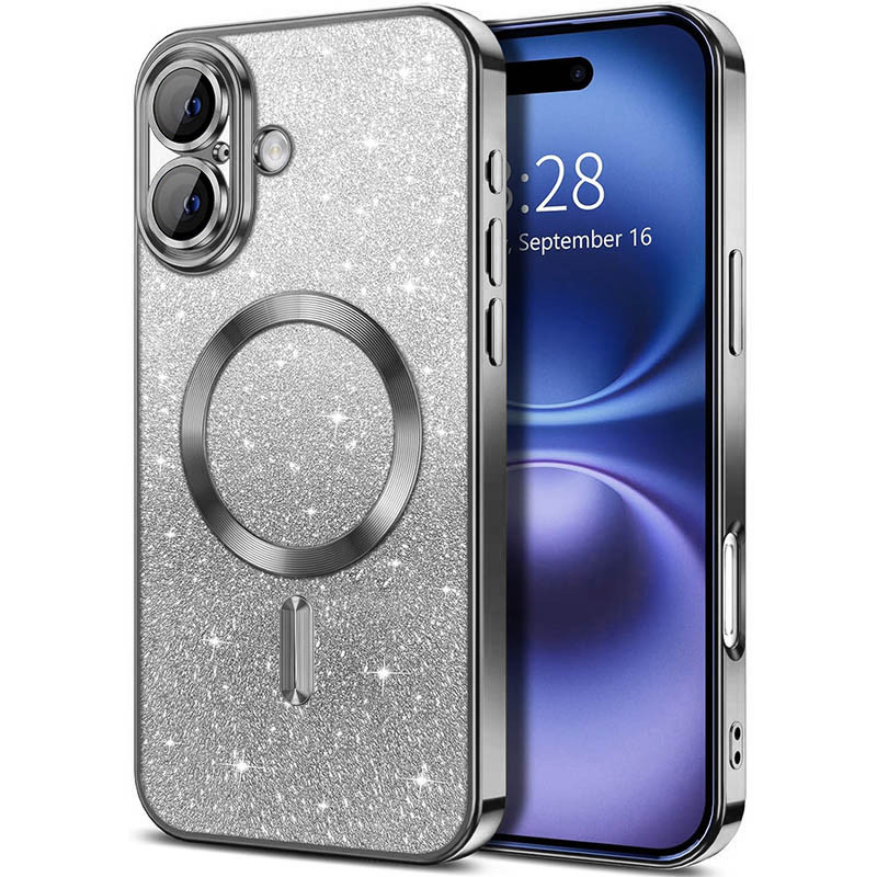TPU чохол Delight case with Magnetic Safe з захисними лінзами на камеру на Apple iPhone 17 (6.3") (Срібний / Silver)