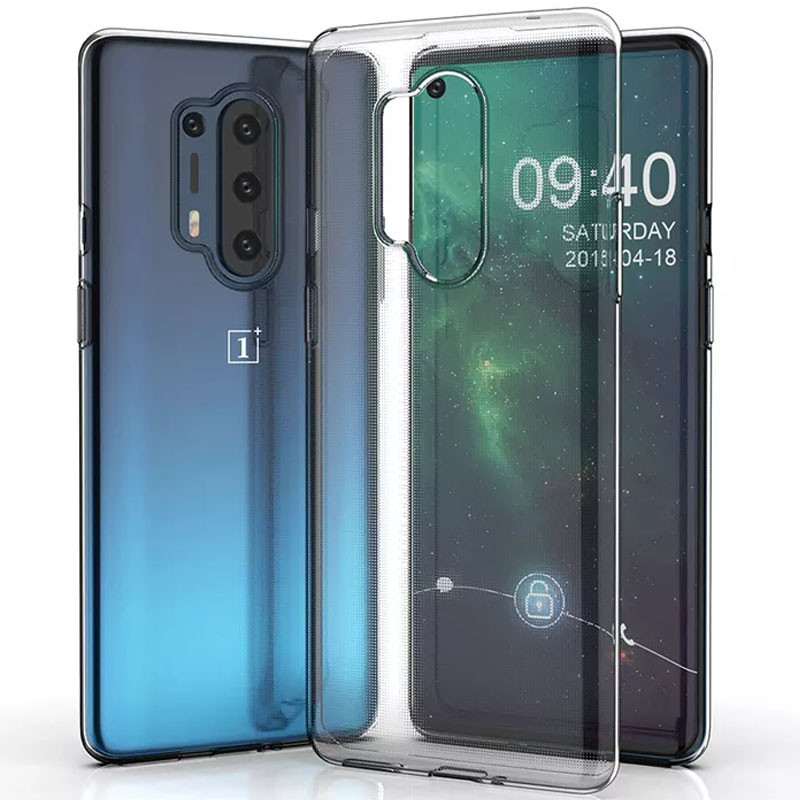 TPU чохол Epic Transparent 1,0mm на OnePlus 8 Pro (Прозорий (прозорий))