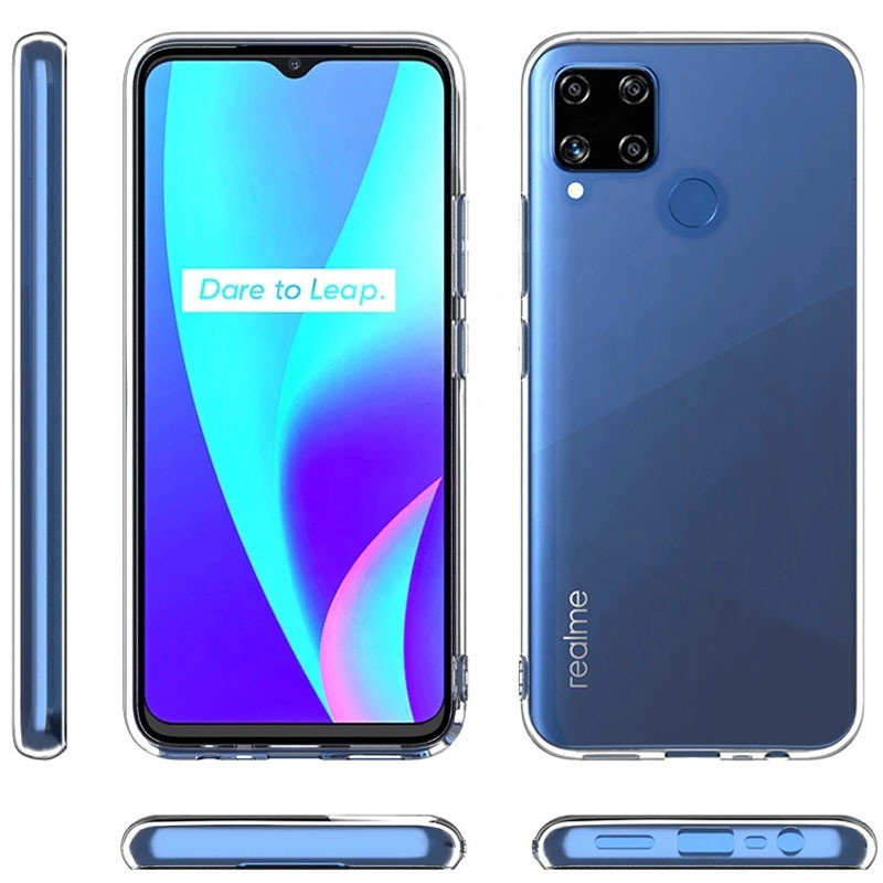 Фото TPU чохол Epic Transparent 1,0mm на Realme C15 (Прозорий (прозорий)) в маназині vchehle.ua