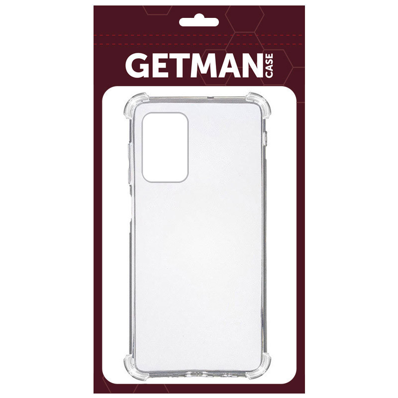 Фото TPU чехол GETMAN Ease logo усиленные углы для Samsung Galaxy A32 5G (Бесцветный (прозрачный)) на vchehle.ua