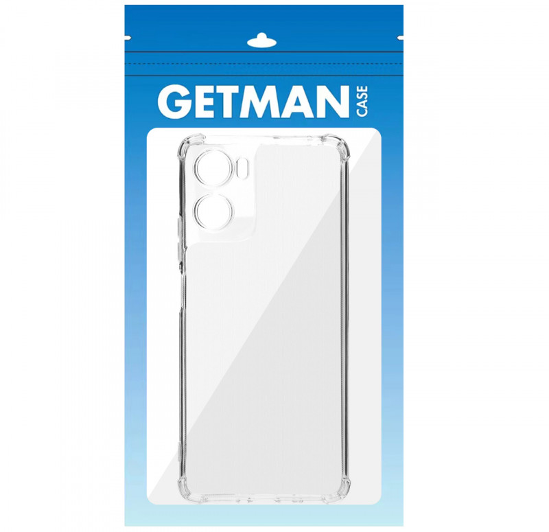 Фото TPU чохол GETMAN Ease logo посилені кути Full Camera на Motorola Moto G06 (Бесцветный (прозрачный)) в маназині vchehle.ua