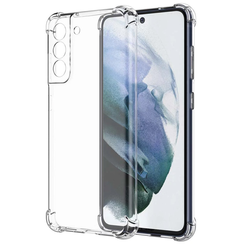 Фото TPU чохол GETMAN Ease logo посилені кути Full Camera на Samsung Galaxy S22+ (Безбарвний (прозорий)) на vchehle.ua