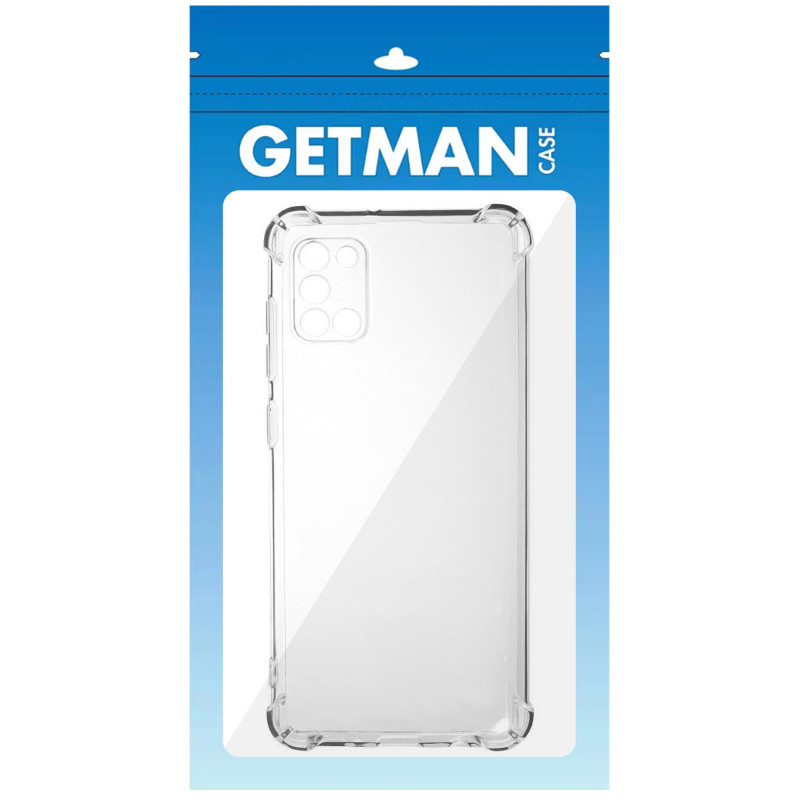 Фото TPU чохол GETMAN Ease logo посилені кути Full Camera на Samsung Galaxy A31 (Безбарвний (прозорий)) в маназині vchehle.ua