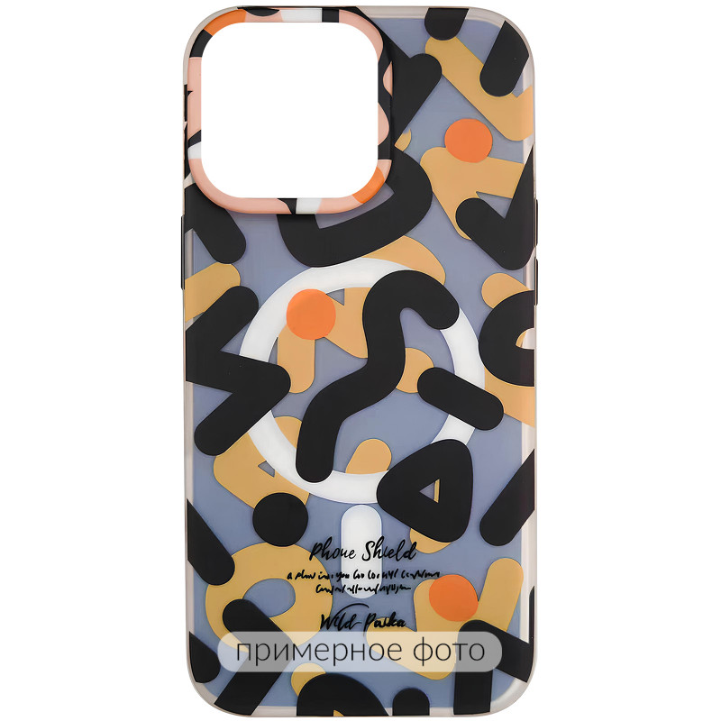 TPU чехол Pastel Chaos with Magnetic Safe для Apple iPhone 16 (6.1") (Black)