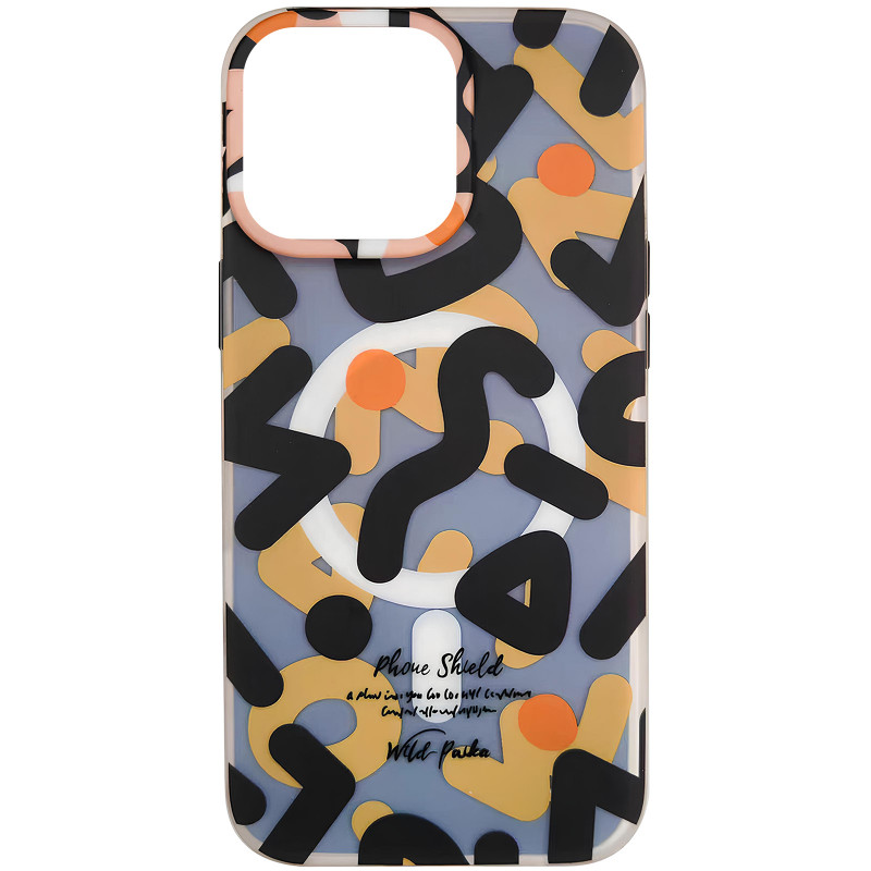 TPU чехол Pastel Chaos with Magnetic Safe для Apple iPhone 16 Pro (6.3") (Black)