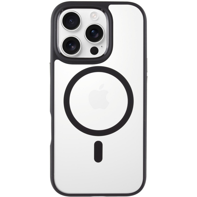 TPU+PC чохол Blueo Skin Friendly Frosted with Magnetic Safe на Apple iPhone 16 Pro Max (6.9") (Чорний)