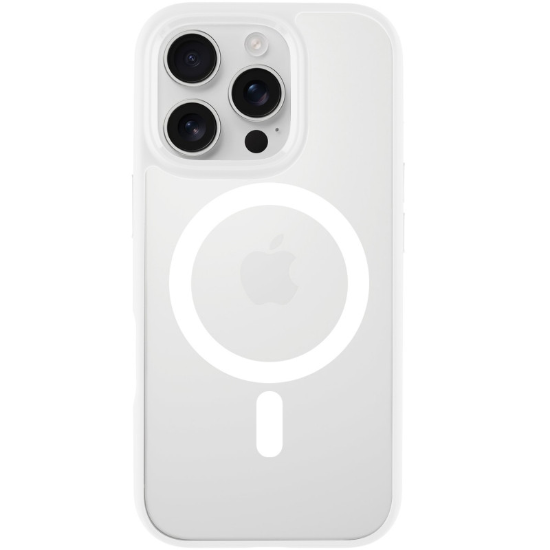 TPU+PC чохол Blueo Skin Friendly Frosted with Magnetic Safe на Apple iPhone 16 Pro Max (6.9") (Білий)