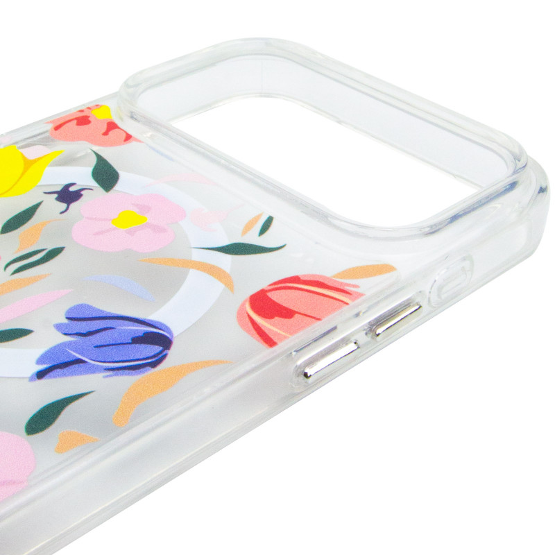 TPU+PC чехол Clear Garden with Magnetic Safe для Apple iPhone 17 Pro (6.3") (Tropical Art) в магазине vchehle.ua