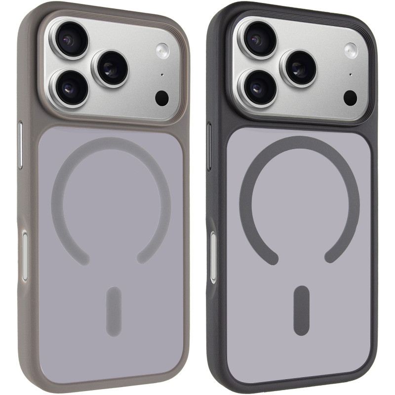 TPU+PC чехол Metal Buttons with Magnetic Safe для Apple iPhone 17 Pro (6.3")