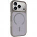 TPU+PC чехол Metal Buttons with Magnetic Safe для Apple iPhone 17 Pro (6.3") (Серый / Grey)