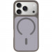 Фото TPU+PC чехол Metal Buttons with Magnetic Safe для Apple iPhone 17 Pro (6.3") (Серый / Grey) на vchehle.ua