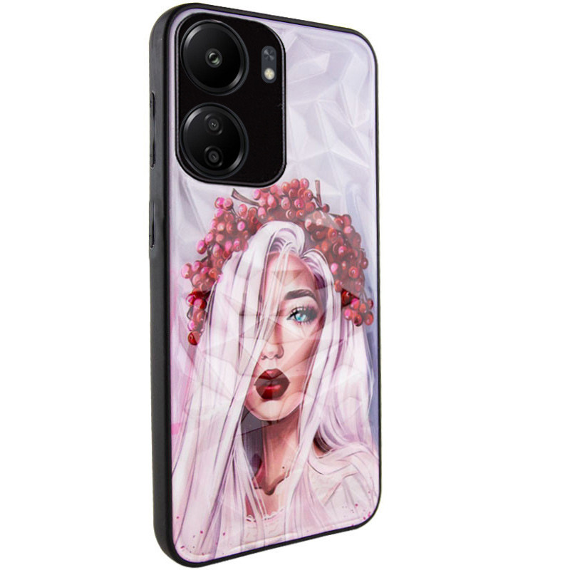 TPU+PC чохол Prisma Ladies на Xiaomi Redmi 13C / Poco C65 (Ukrainian Girl)