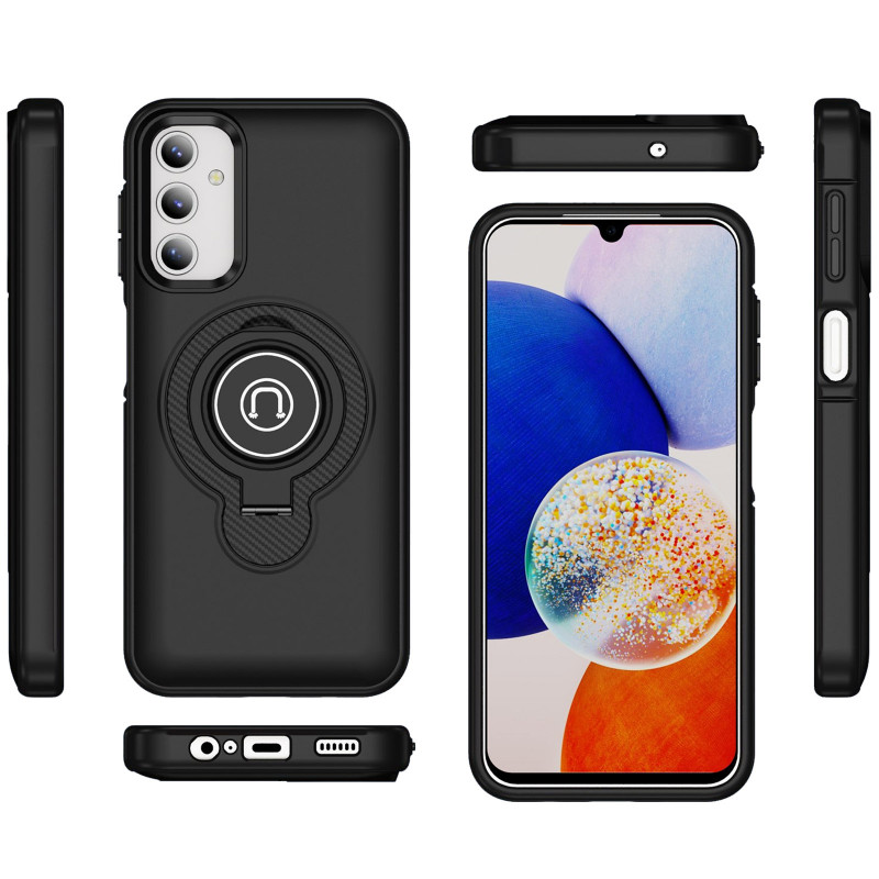 Фото TPU+Textured PC Magnet для Samsung Galaxy A15 4G/5G (Black) в магазине vchehle.ua