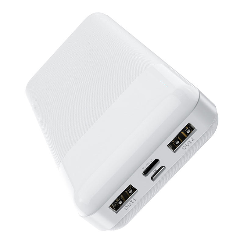 Фото Уцінка Портативний зарядний пристрій Power Bank Hoco J72A 20000 mAh (Дефект пакування / Білий) на vchehle.ua
