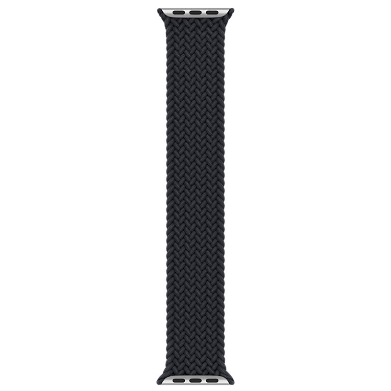 Фото Уцінка Ремінець Braided Solo Loop для Apple Watch 38/40/41/42mm(ser.10) 145mm (Дефект упаковки / Темно-сірий) в маназині vchehle.ua