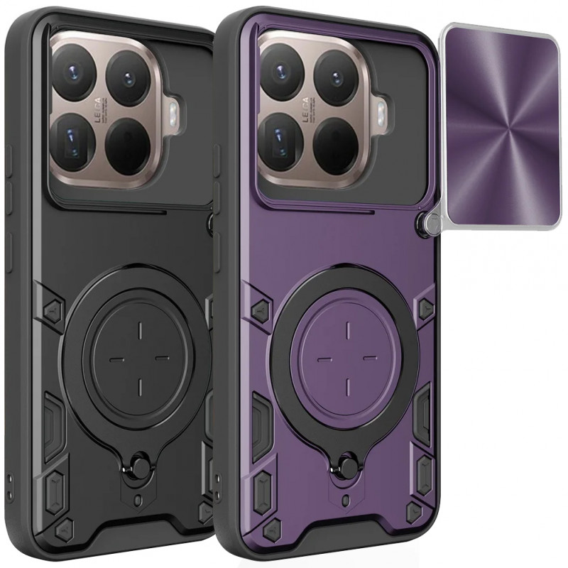 Ударопрочный чехол Bracket case with Magnetic для Xiaomi 15T Pro