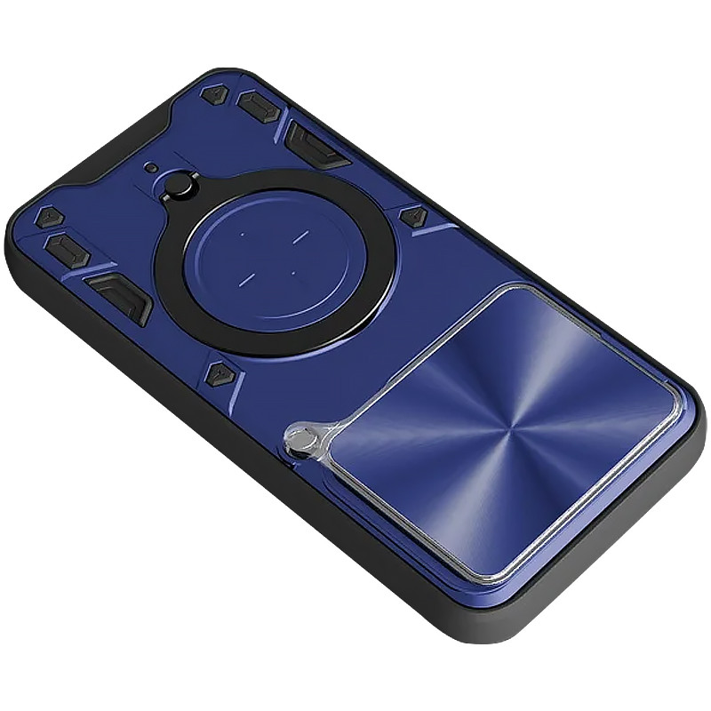 Фото Ударопрочный чехол Bracket case with Magnetic для Xiaomi 15T Pro (Blue) на vchehle.ua