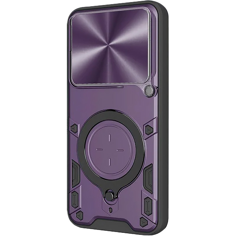 Фото Ударопрочный чехол Bracket case with Magnetic для Xiaomi 15T Pro (Purple) на vchehle.ua