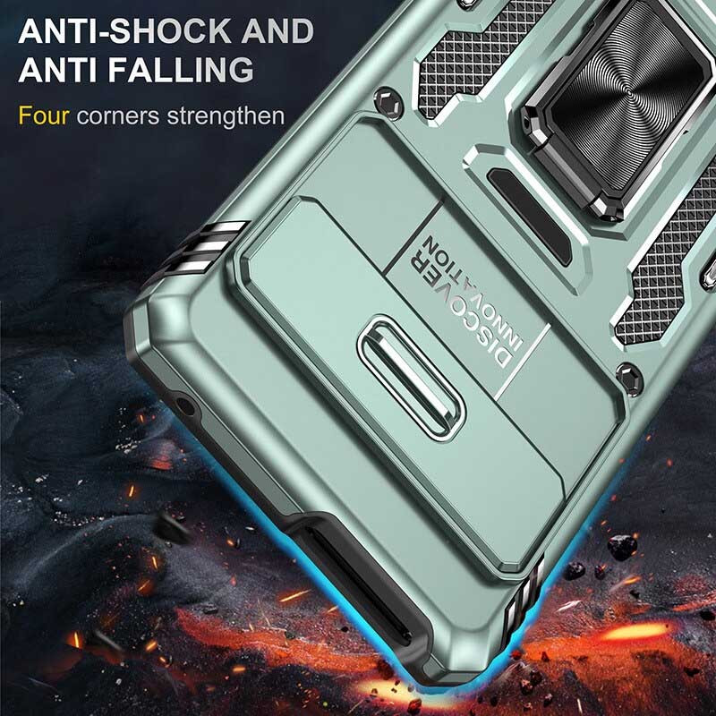 Замовити Удароміцний чохол Camshield Army Ring на Google Pixel 7 (Зелений / Light Green) на vchehle.ua