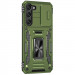 Купить Ударопрочный чехол Camshield Army Ring для Samsung Galaxy S22 (Оливковый / Army Green) на vchehle.ua