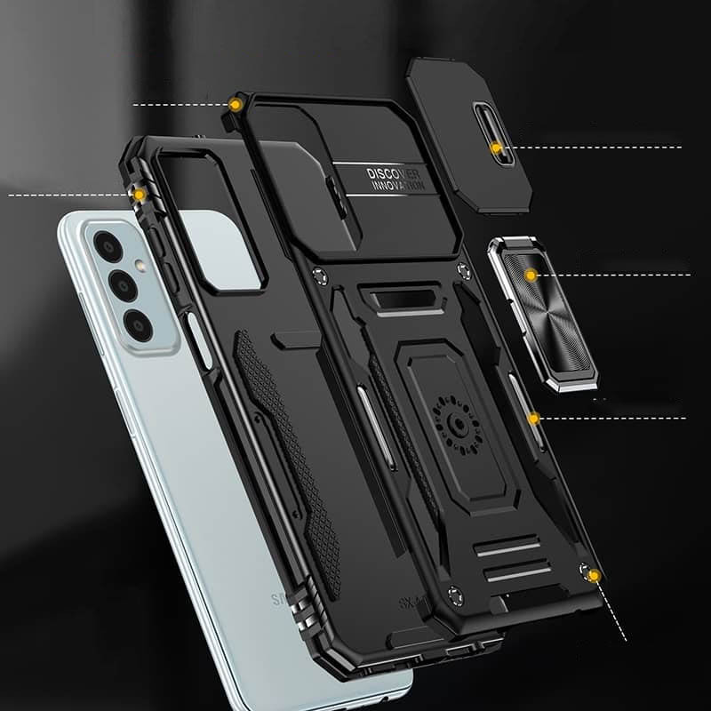 Ударопрочный чехол Camshield Army Ring для Samsung Galaxy S25 FE (Черный / Black) в магазине vchehle.ua