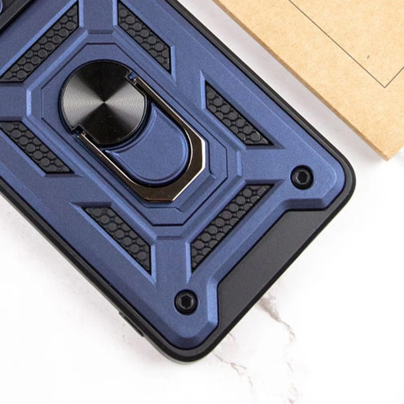 Фото Ударопрочный чехол Camshield Serge Ring для Xiaomi Redmi Note 14 4G (Europe version) (Синий) в магазине vchehle.ua