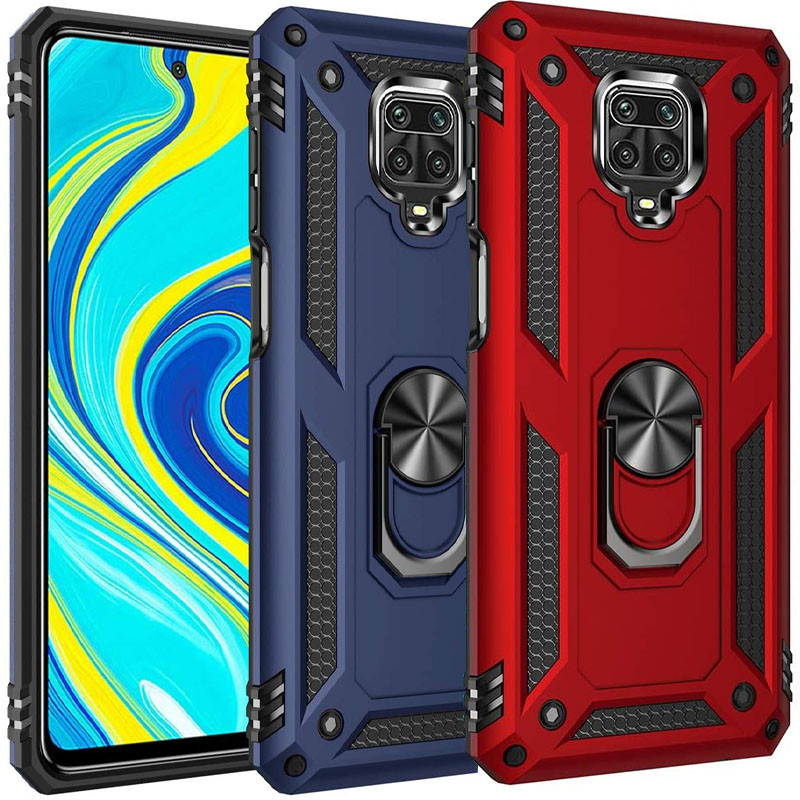 Ударостійкий чохол Serge Ring for Magnet для Xiaomi Redmi Note 9 Pro