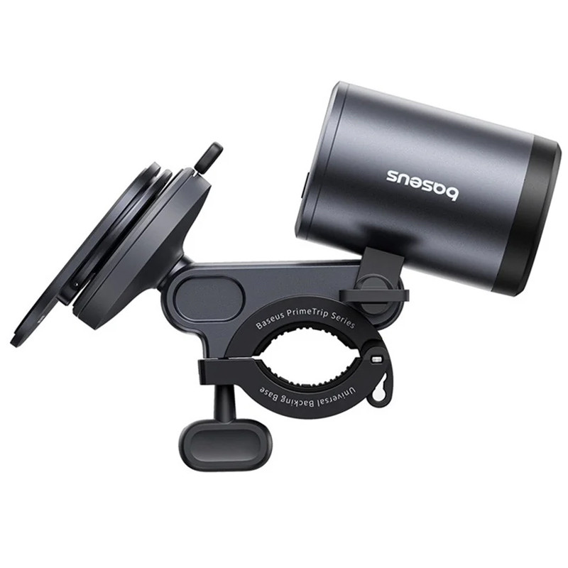 Купити Вело- Мото-тримач + ліхтар Baseus PrimeTrip Series 2-in-1 (C12569000121-0) (Cosmic Black) на vchehle.ua