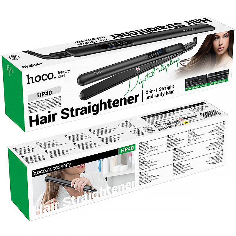 Купить Выпрямитель для волос Hoco HP40 Hair damage protection (Black) на vchehle.ua