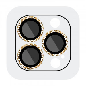 Защитное стекло Metal Shine на камеру (в упак.) для iPhone 15 Pro