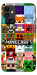 Чехол Minecraft collage для iPhone 11