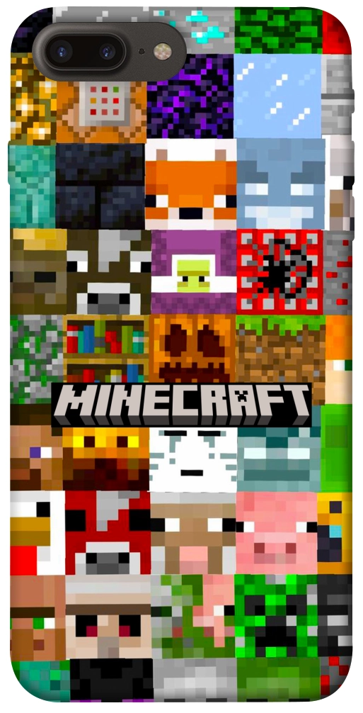 Чехол Minecraft collage для iPhone 7 Plus