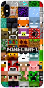 Чохол Minecraft collage для iPhone X