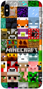 Чохол Minecraft collage для iPhone XS Max