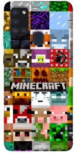 Чохол Minecraft collage для Galaxy A21s (2020)
