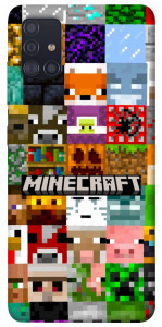 Чехол Minecraft collage для Galaxy A51 (2020)