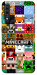 Чехол Minecraft collage для Galaxy A70 (2019)