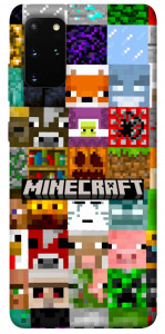 Чехол Minecraft collage для Galaxy S20 Plus (2020)