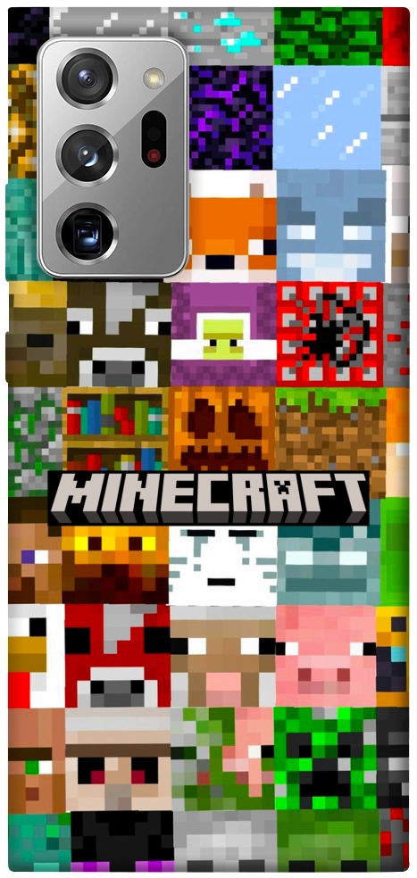 Чехол Minecraft collage для Galaxy Note 20 Ultra