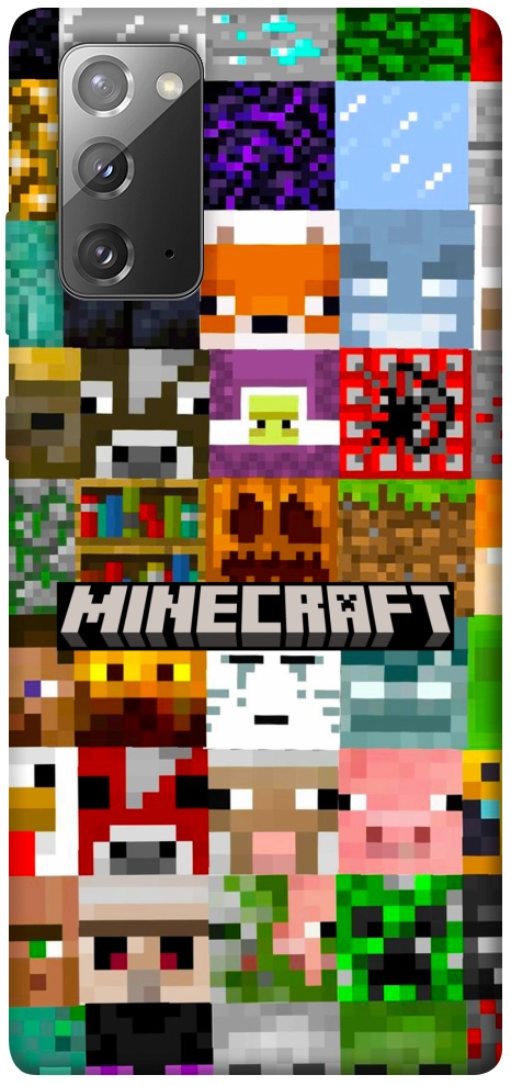 Чохол Minecraft collage для Galaxy Note 20