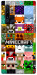 Чехол Minecraft collage для Galaxy Note 10+ (2019)