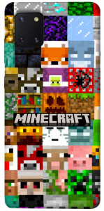 Чехол Minecraft collage для Galaxy Note 10 Lite (2020)