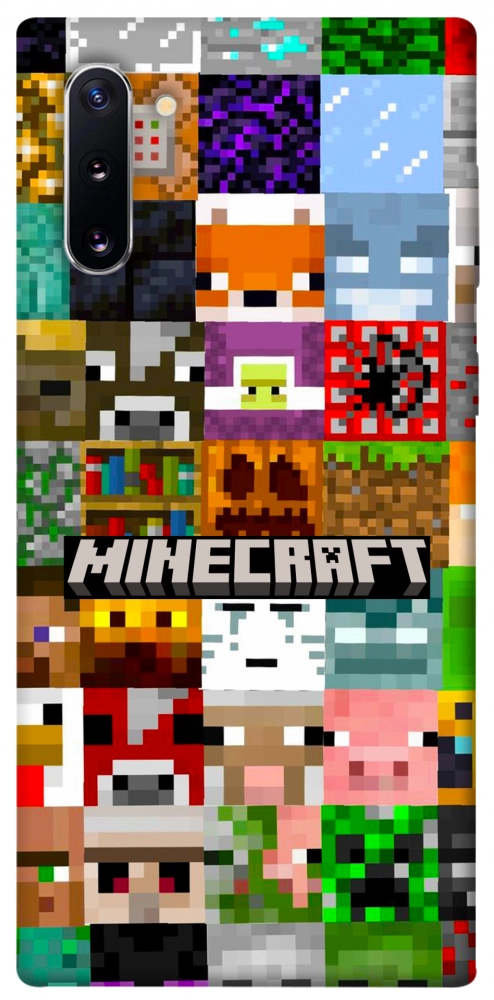 Чохол Minecraft collage для Galaxy Note 10 (2019)