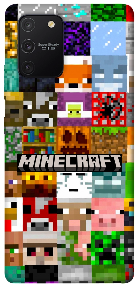 Чехол Minecraft collage для Galaxy S10 Lite (2020)