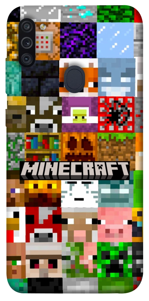 Чохол Minecraft collage для Galaxy M11 (2020)