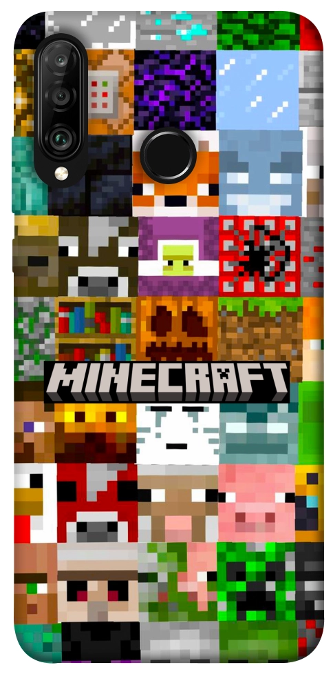 Чохол Minecraft collage для Huawei P30 Lite