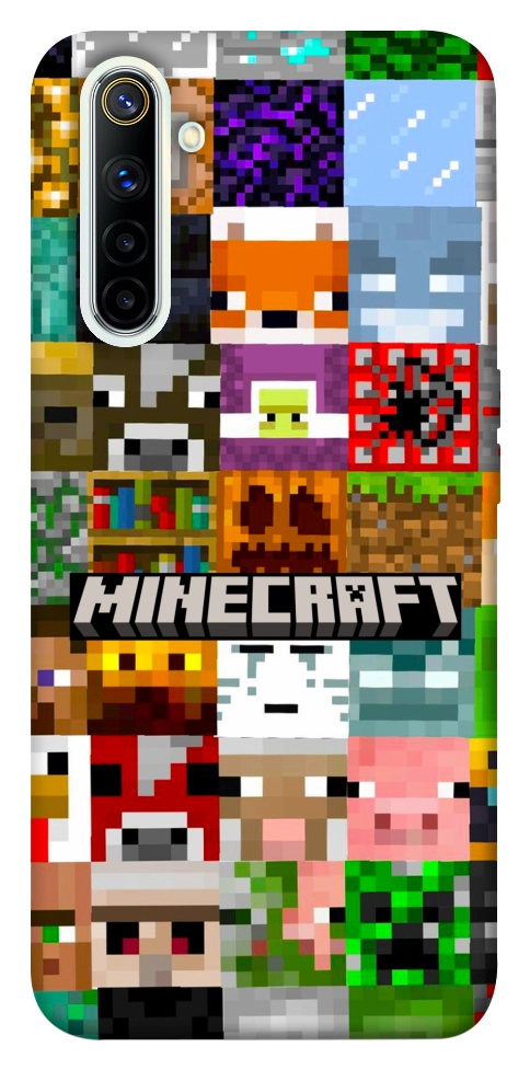 Чехол Minecraft collage для Realme 6