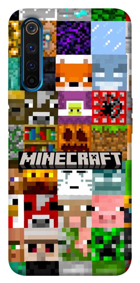 Чохол Minecraft collage для Realme 6 Pro